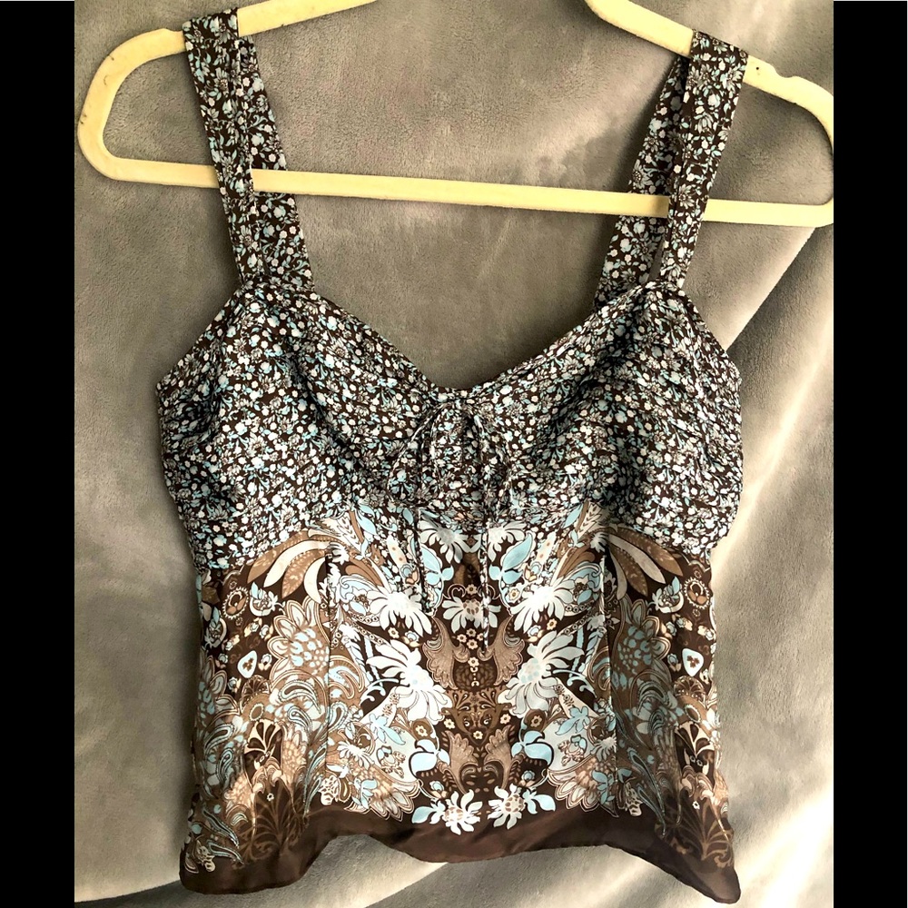 Ann Taylor Silk Wide Strap Tank